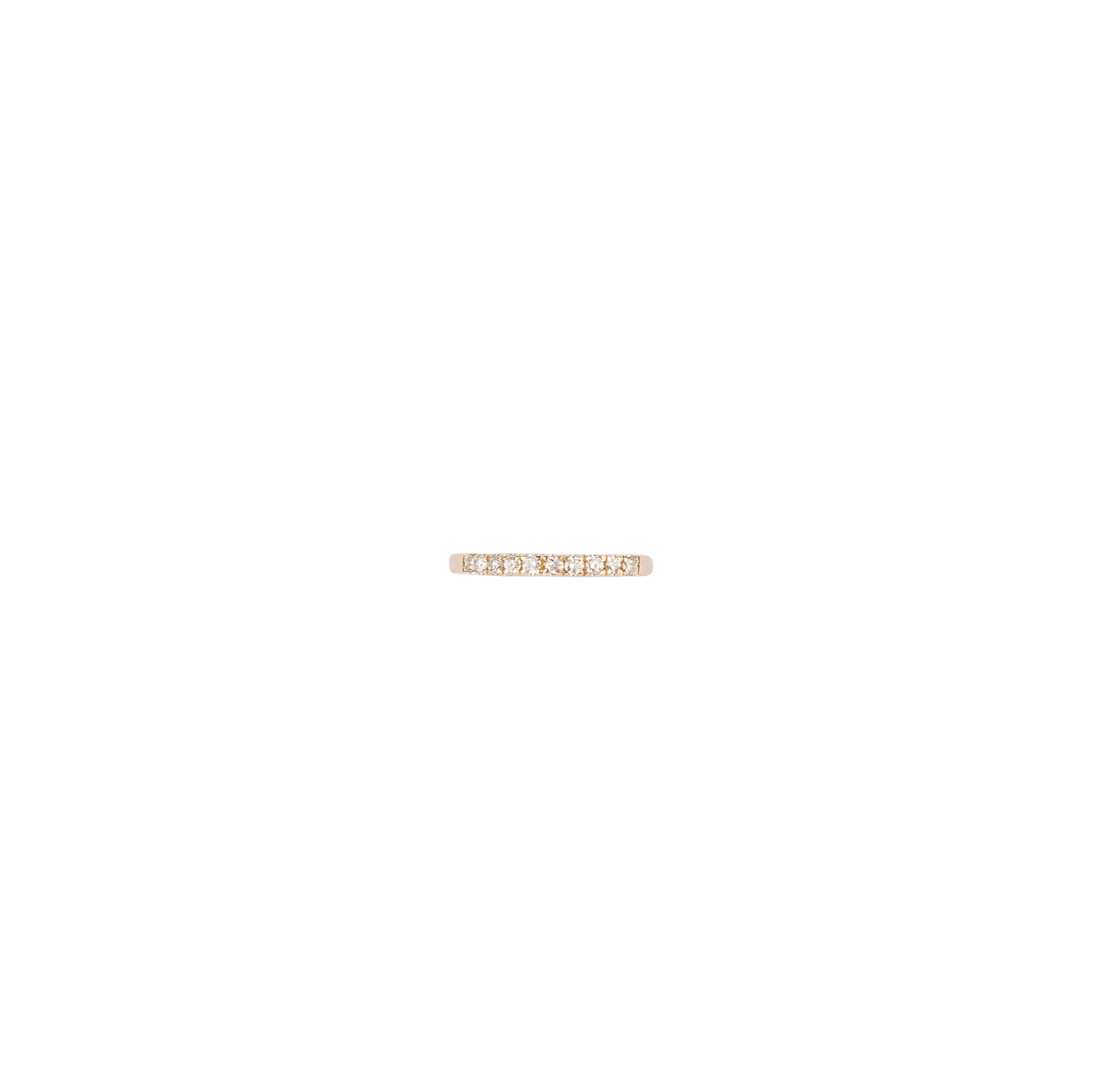 Yellow Gold Eternity Band with Ten Brilliant-Cut White Diamonds