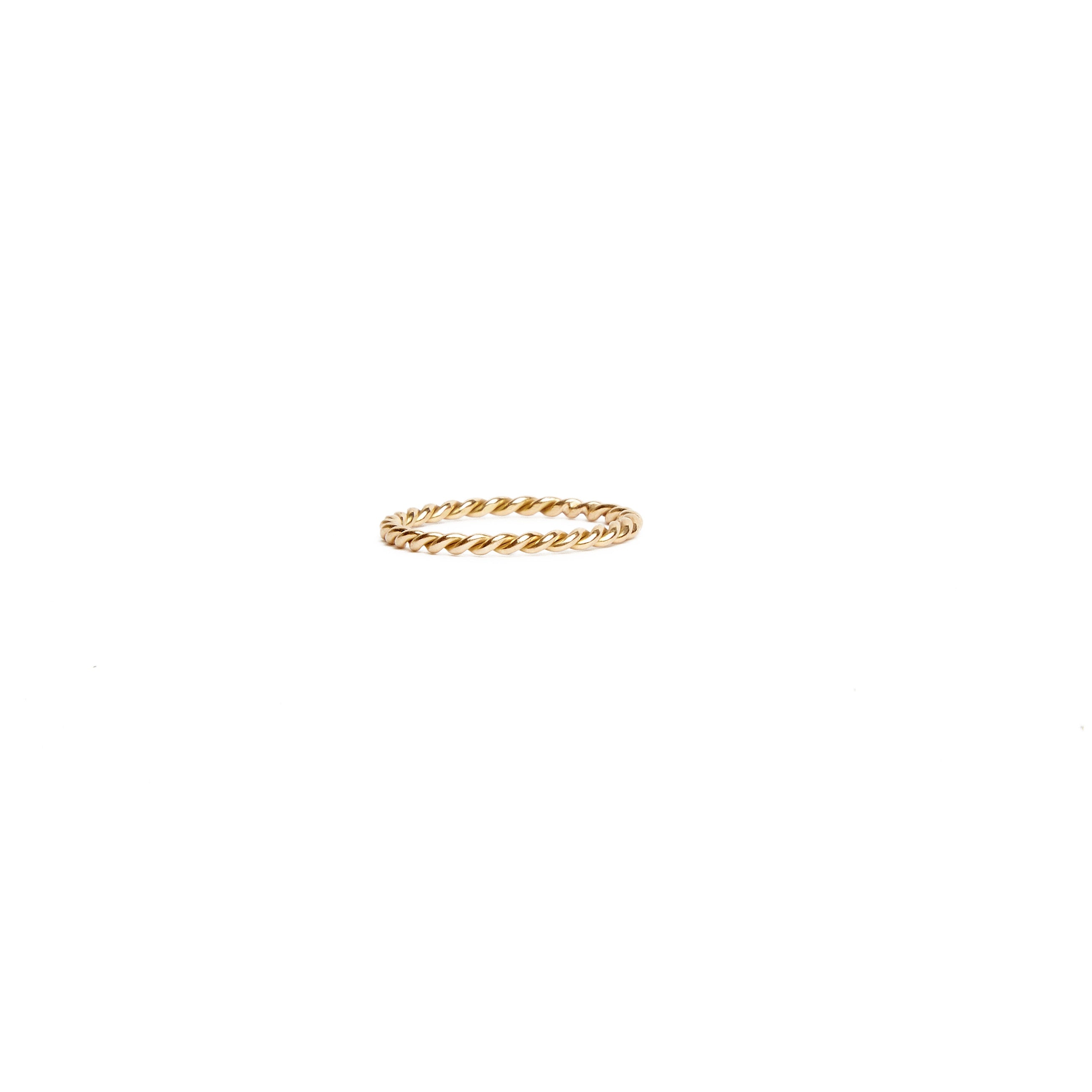 14k Yellow Gold Twisted Ring