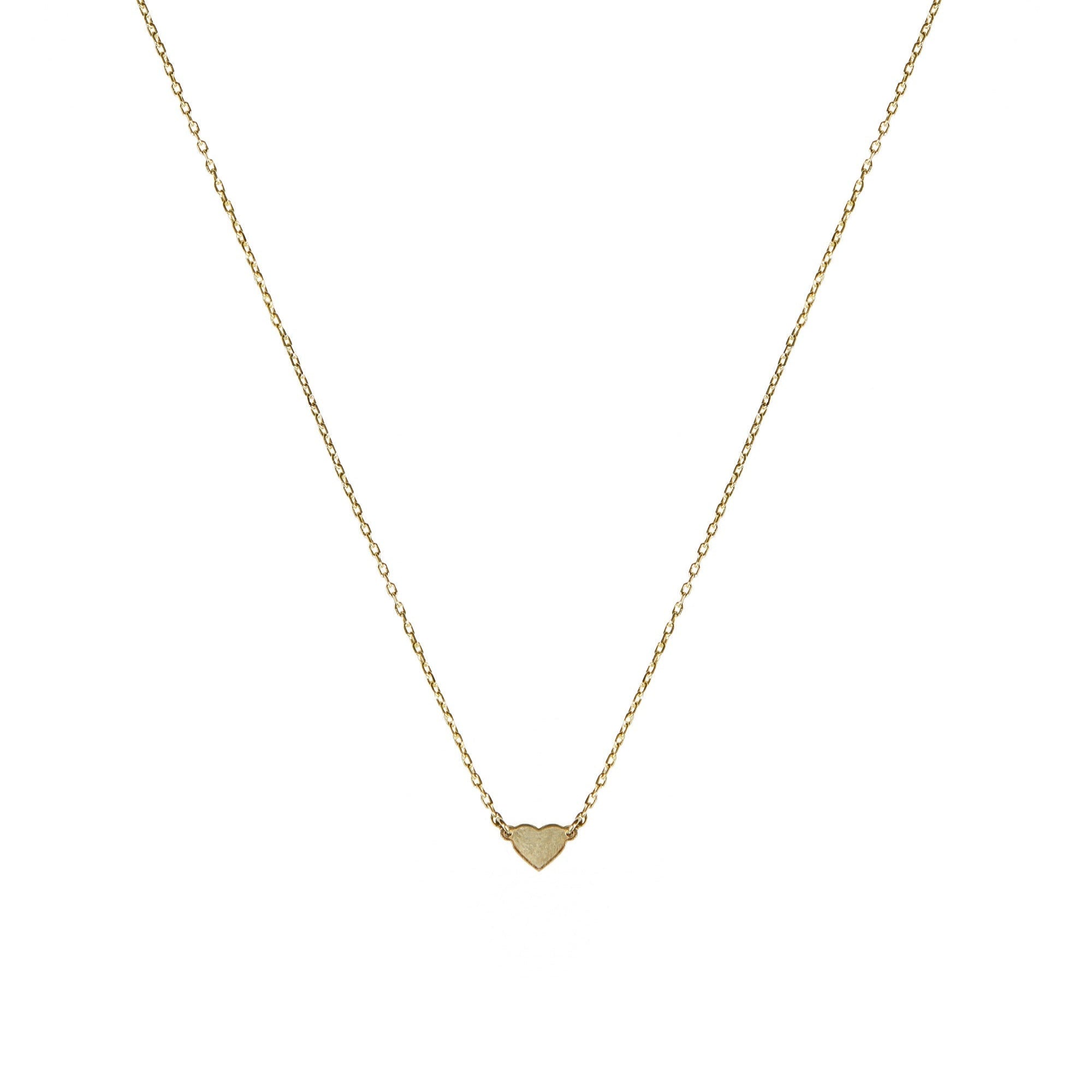Collar de Corazón de Oro de 14k