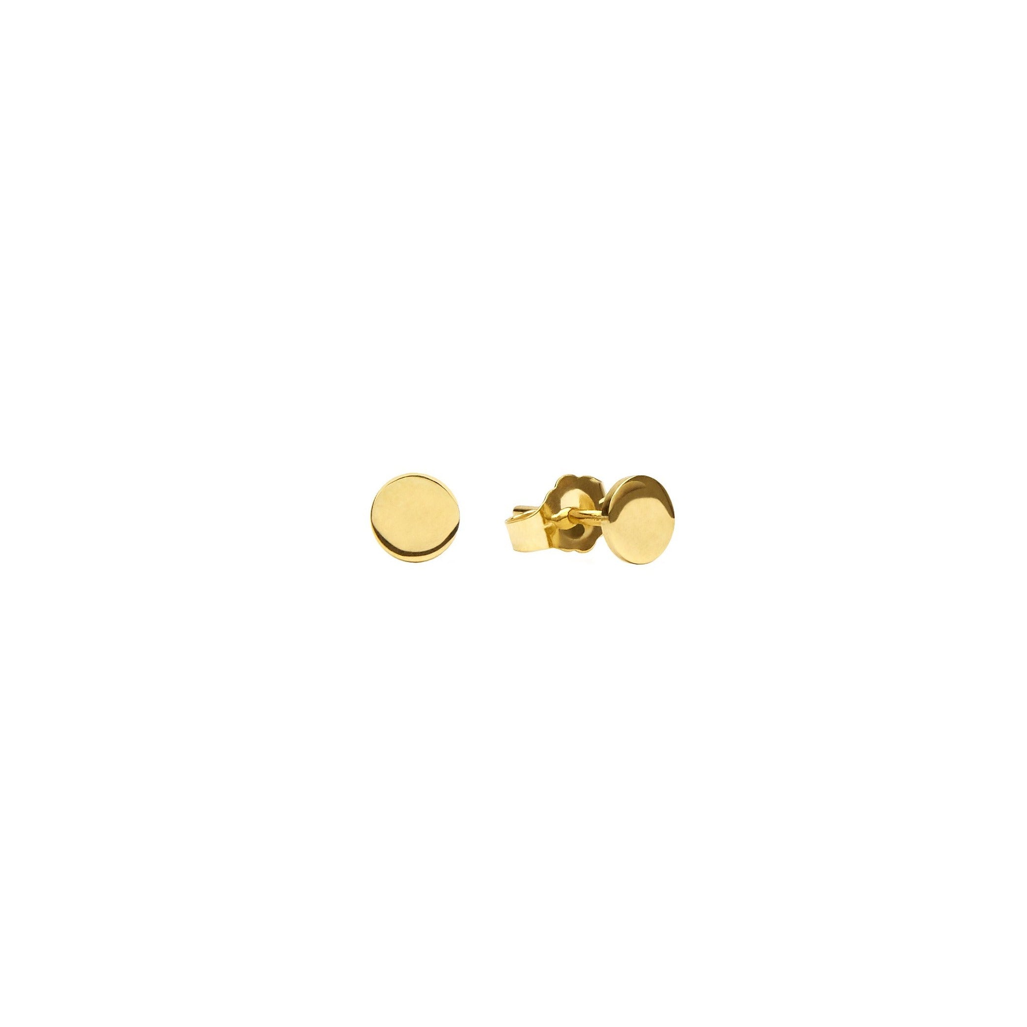 Aretes de Círculo de oro de 14 k