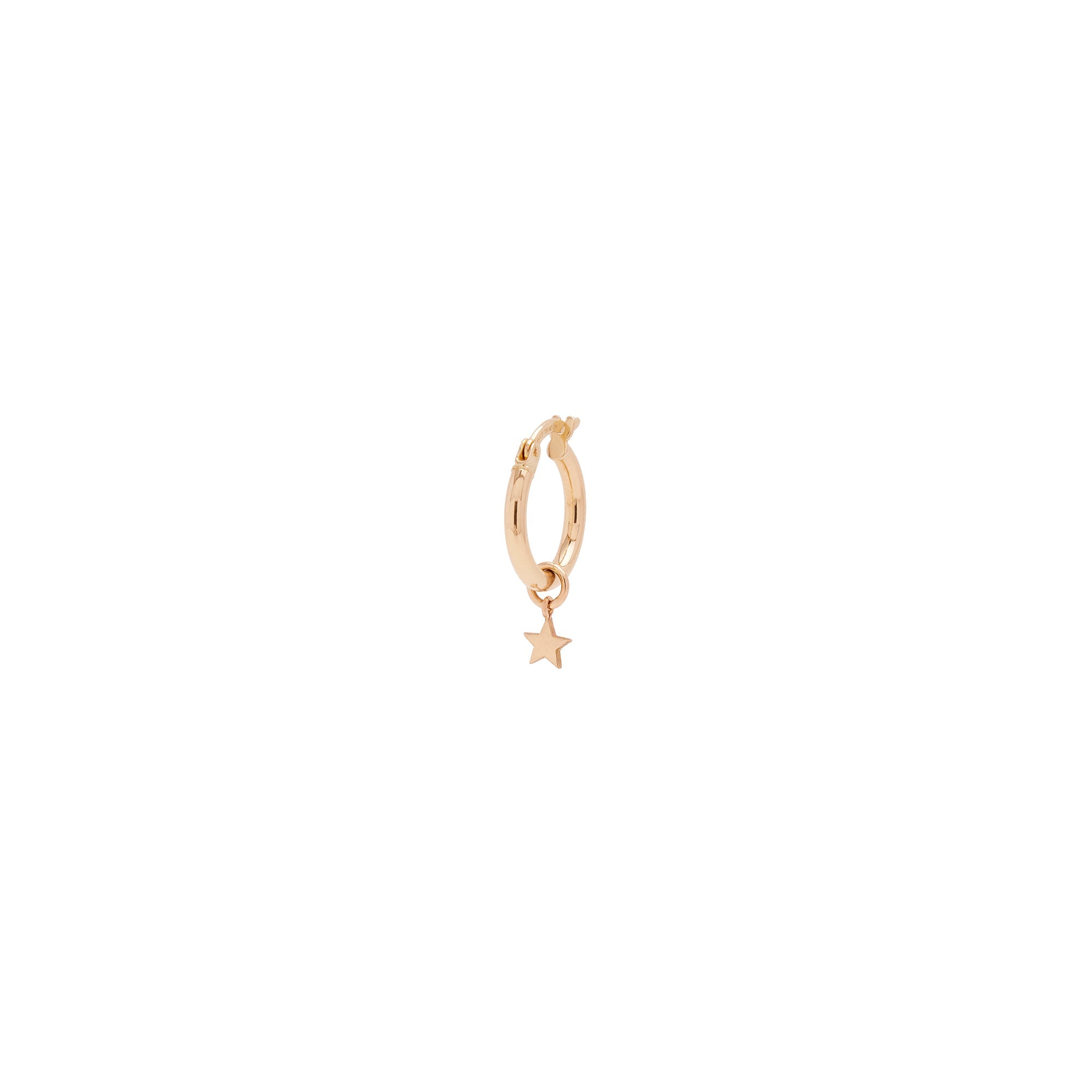 Dije de estrella de oro de 14k