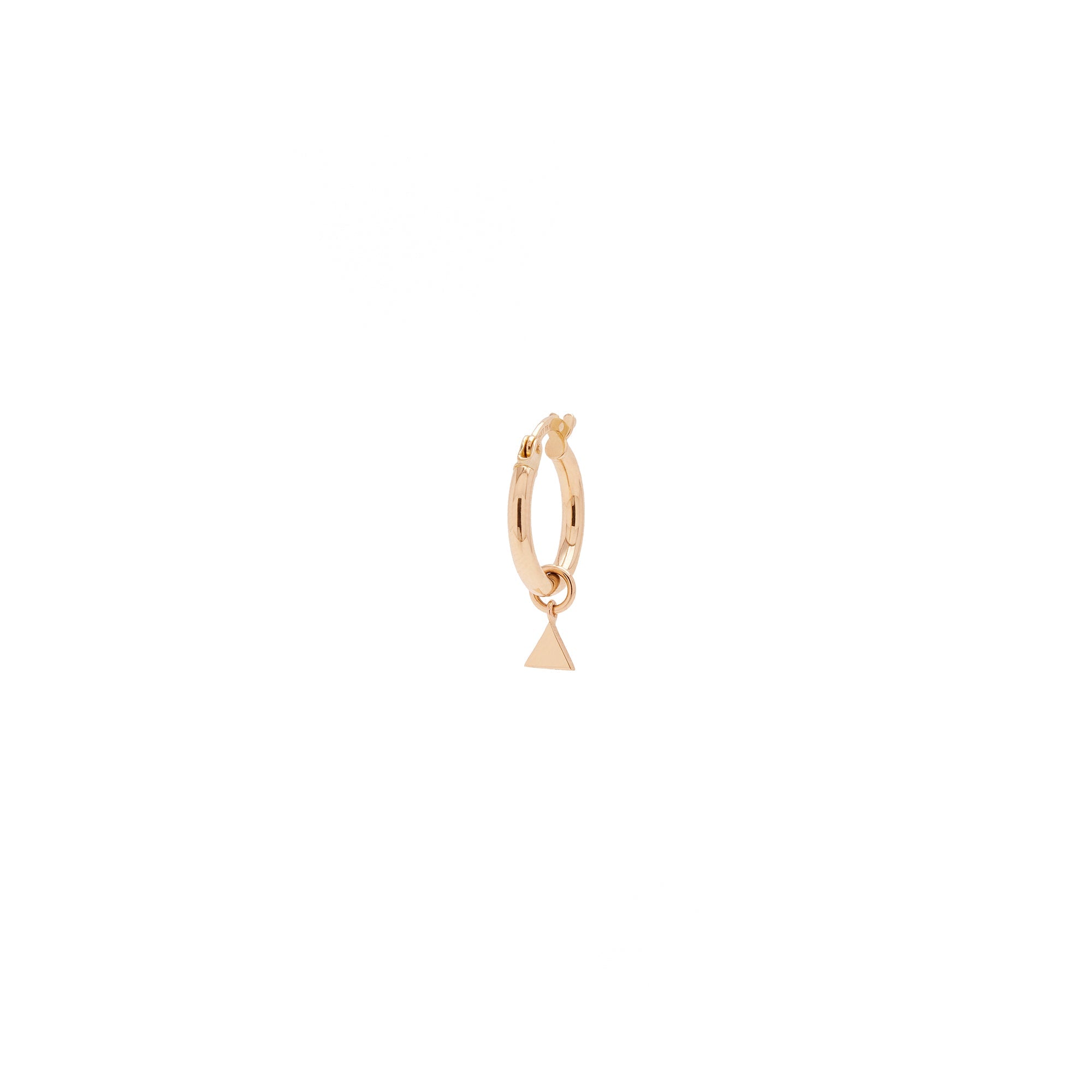 14k Gold Triangle Charm