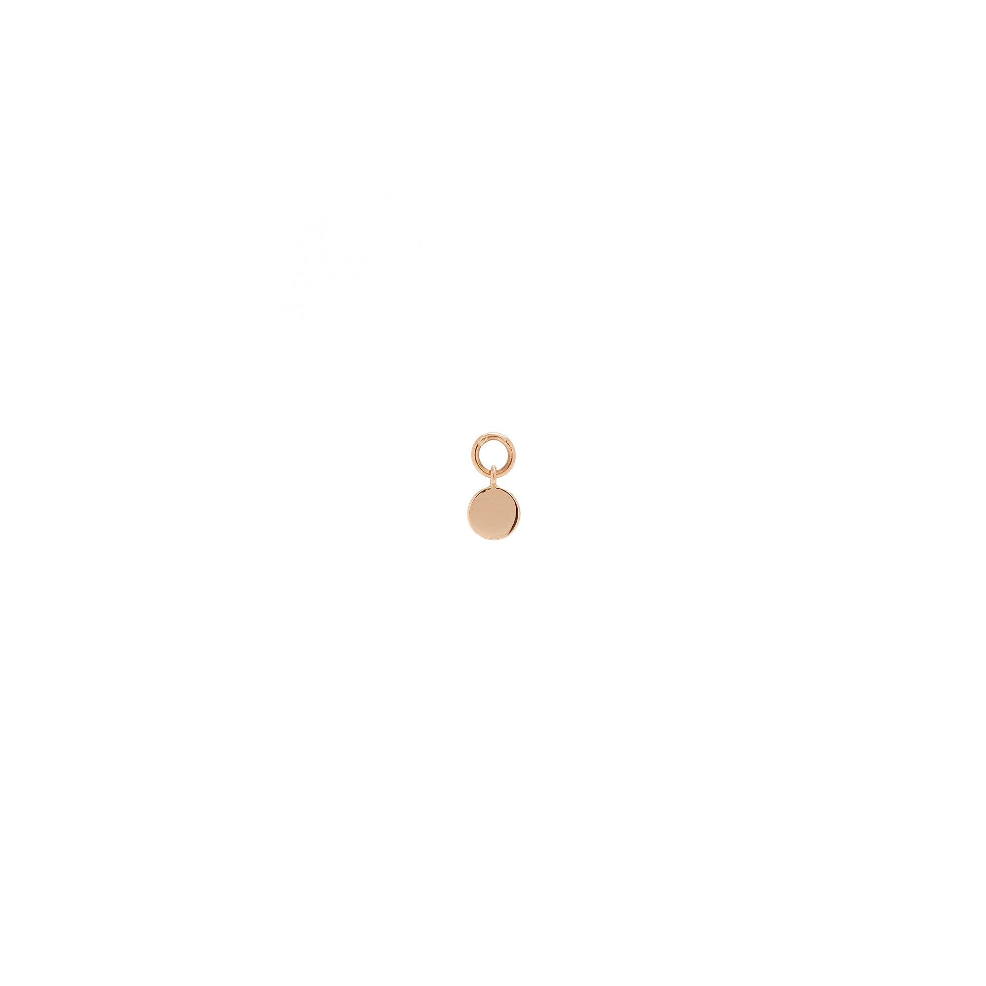 14k Gold Circle Charm