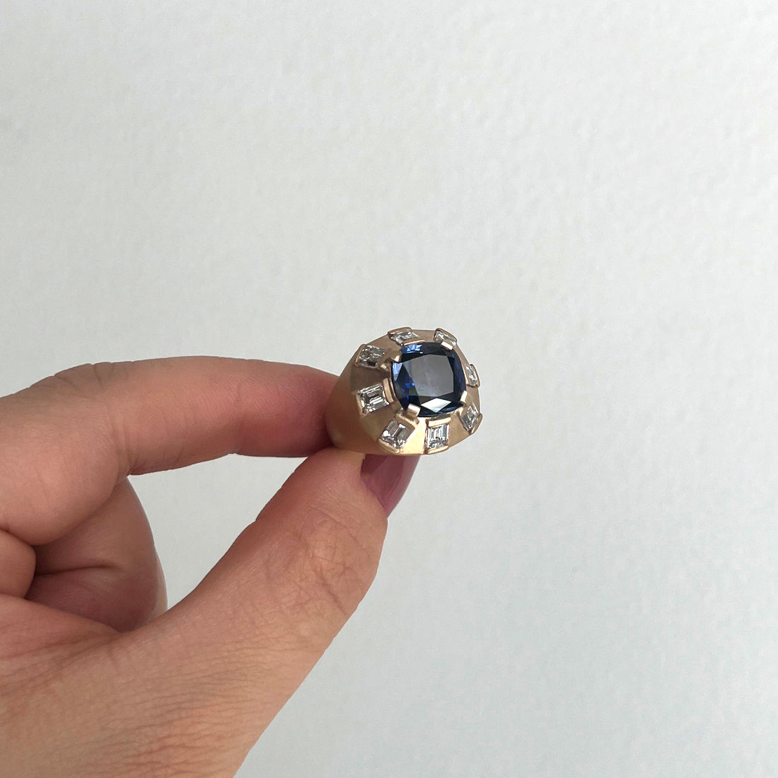 The process behind the making: featuring our most recent sapphire bespoke ring