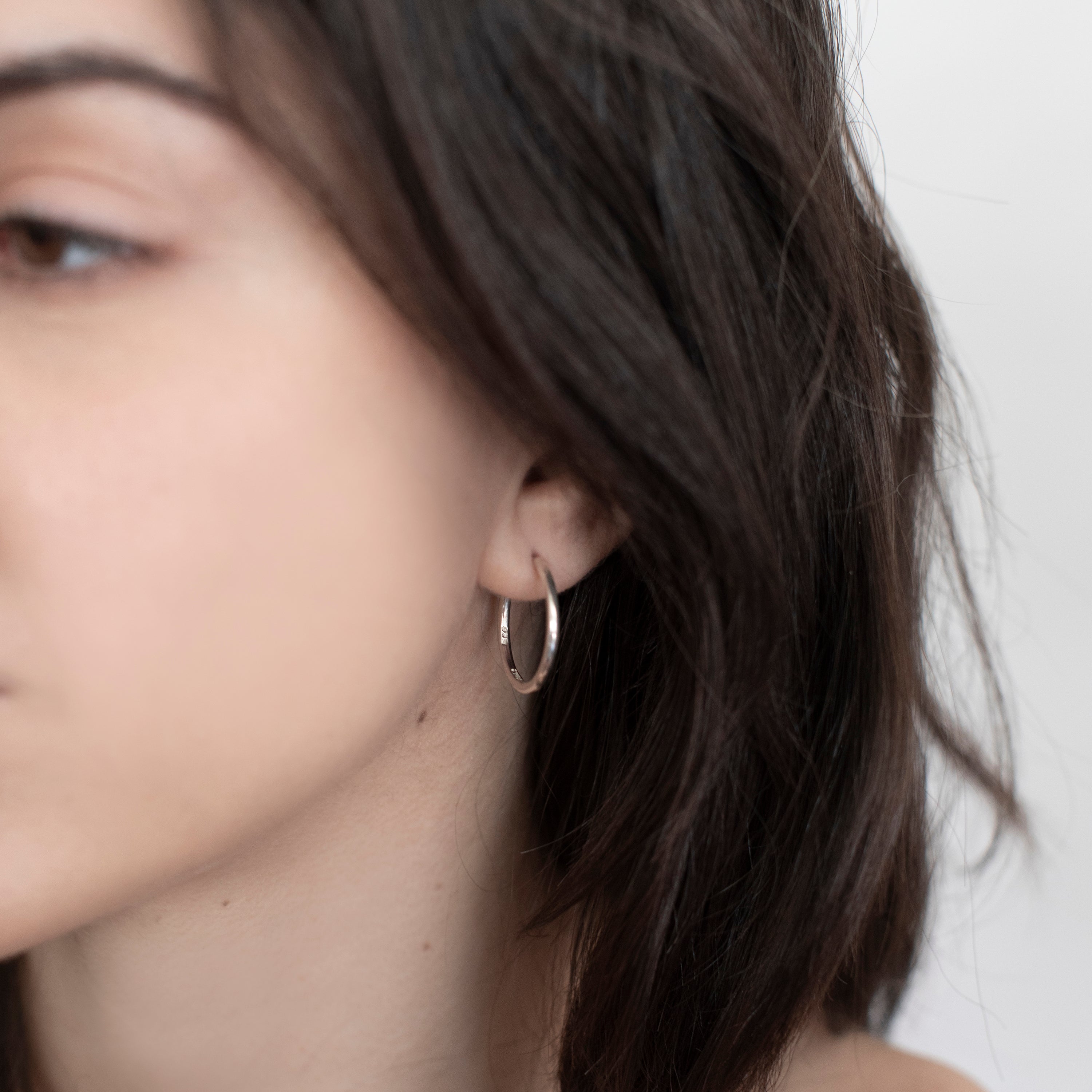 Baby Hoops Silver