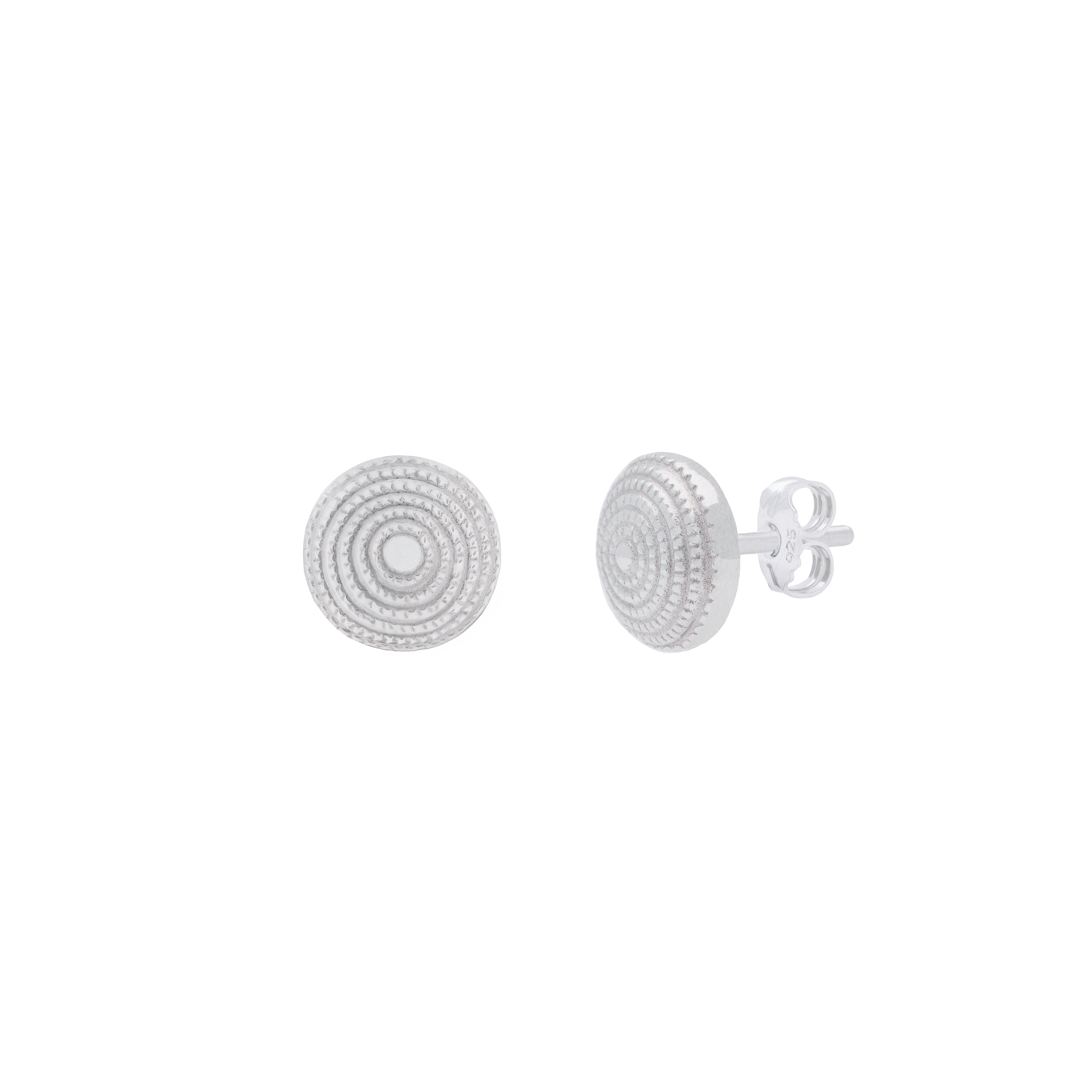 Dome Earrings Silver