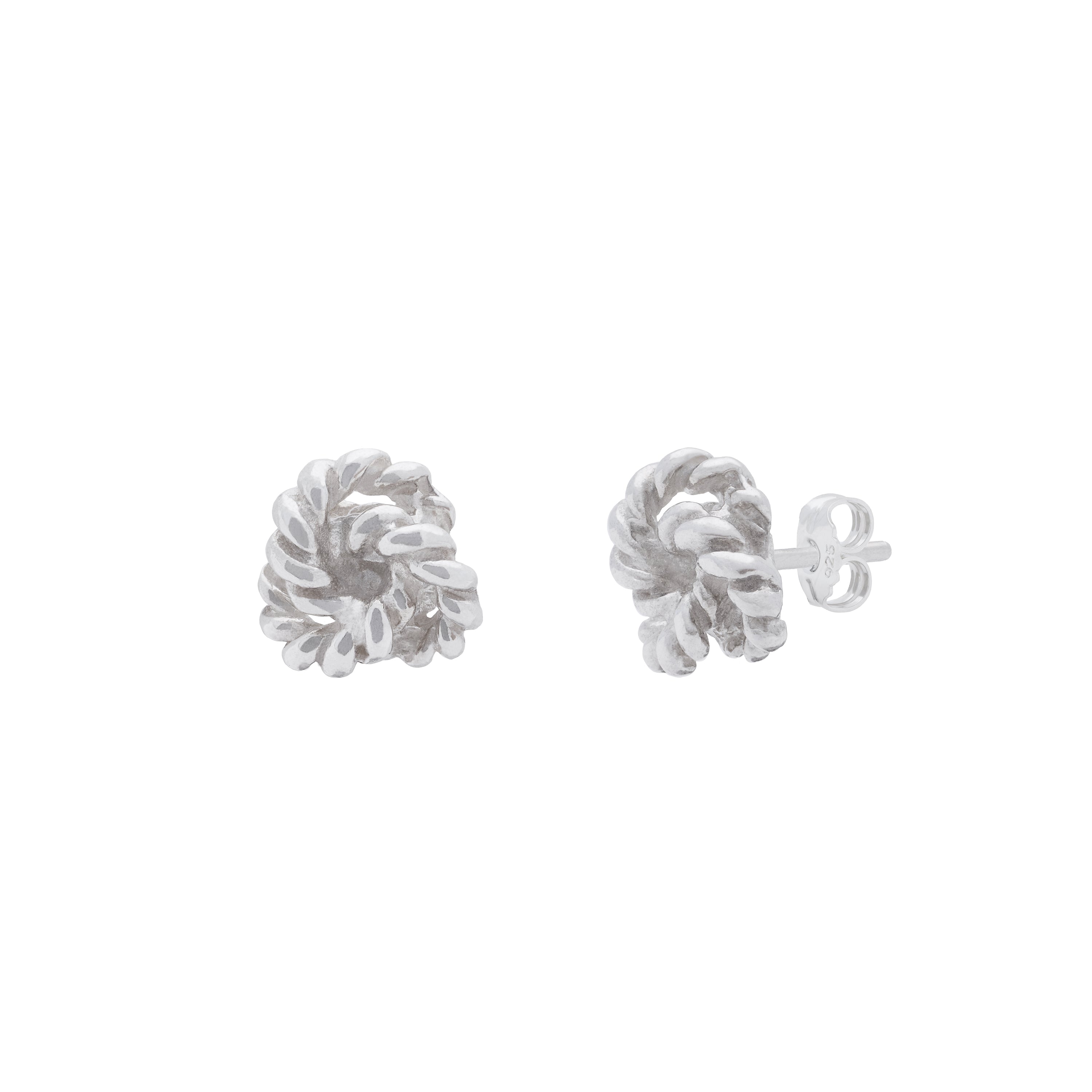 Knot Earrings Silver