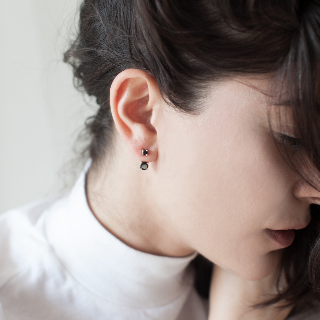 Black Ear Jacket Silver