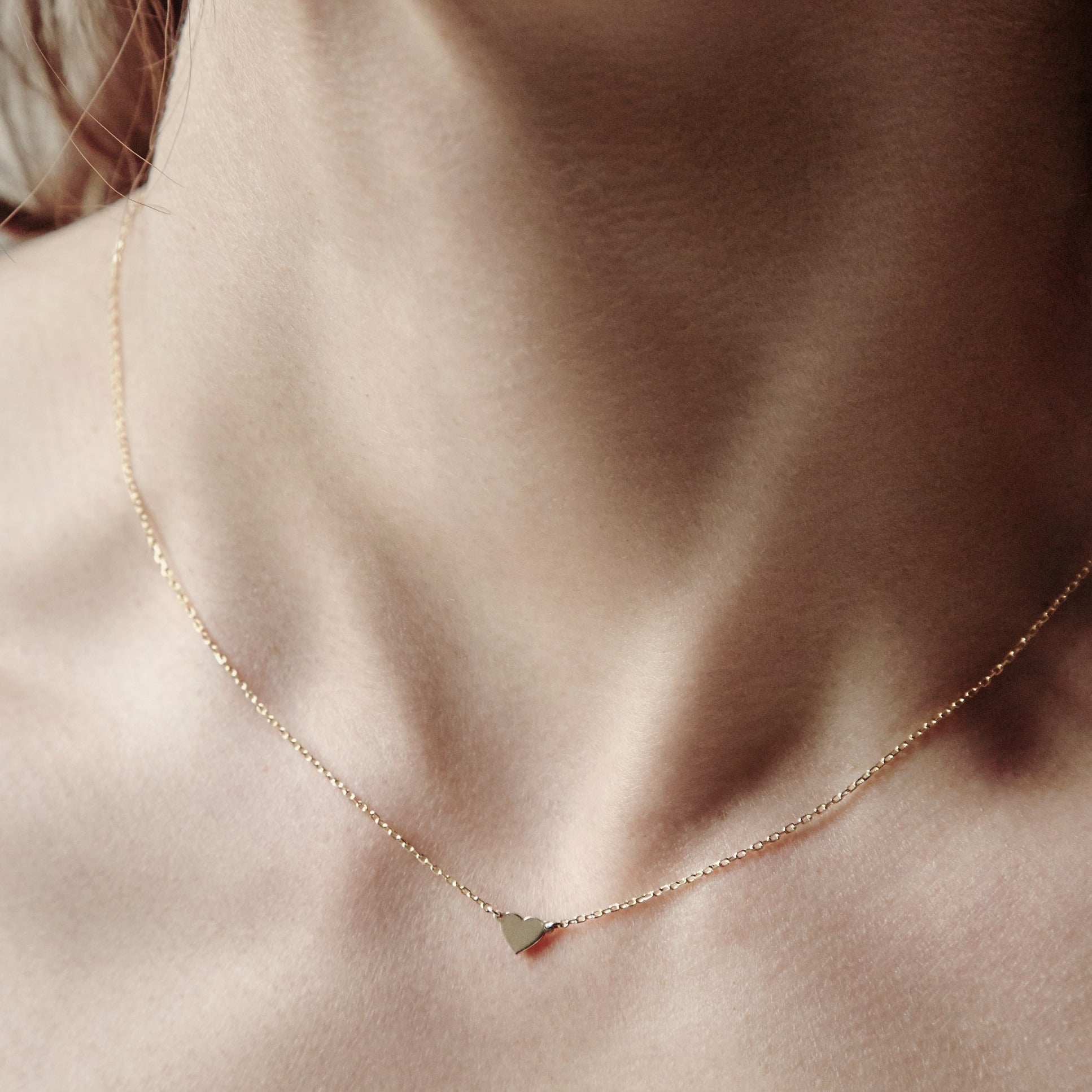 14k Gold Heart Necklace