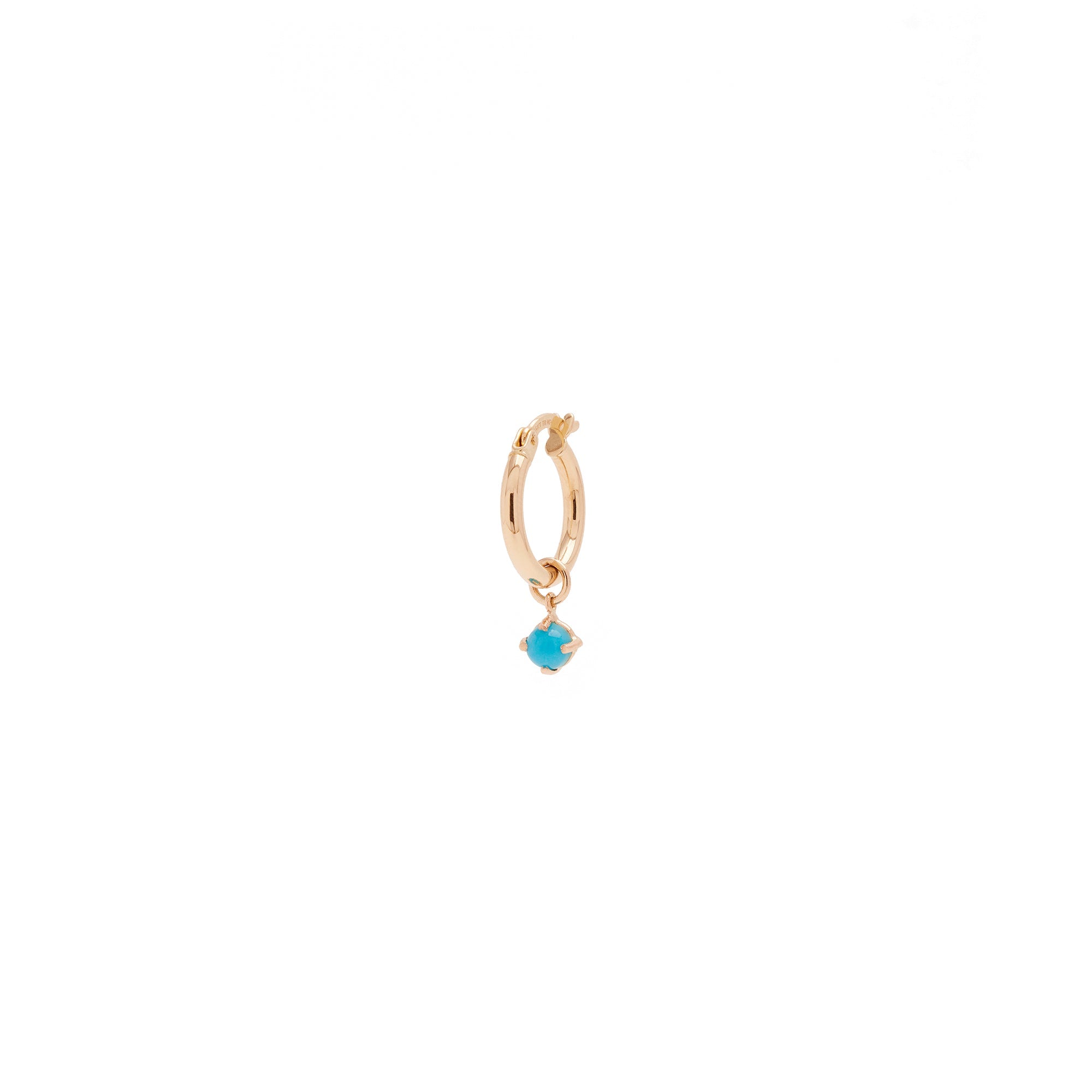 Dije de turquesa de oro de 14k