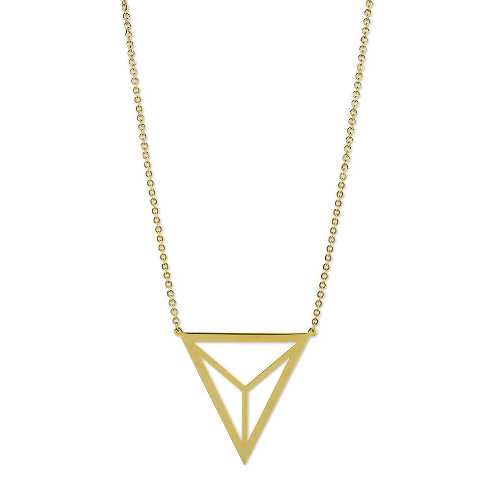 Divided Triangle Necklace